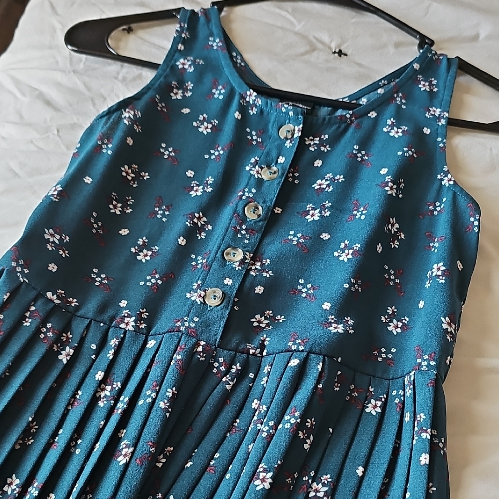 Floral Navy Blue Maxi Dress